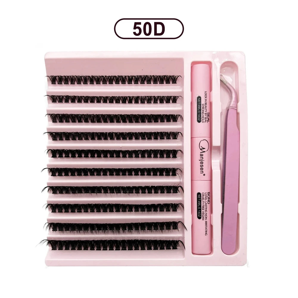 DIY Lash Extension Kit — 200 Clusters + Bond & Seal