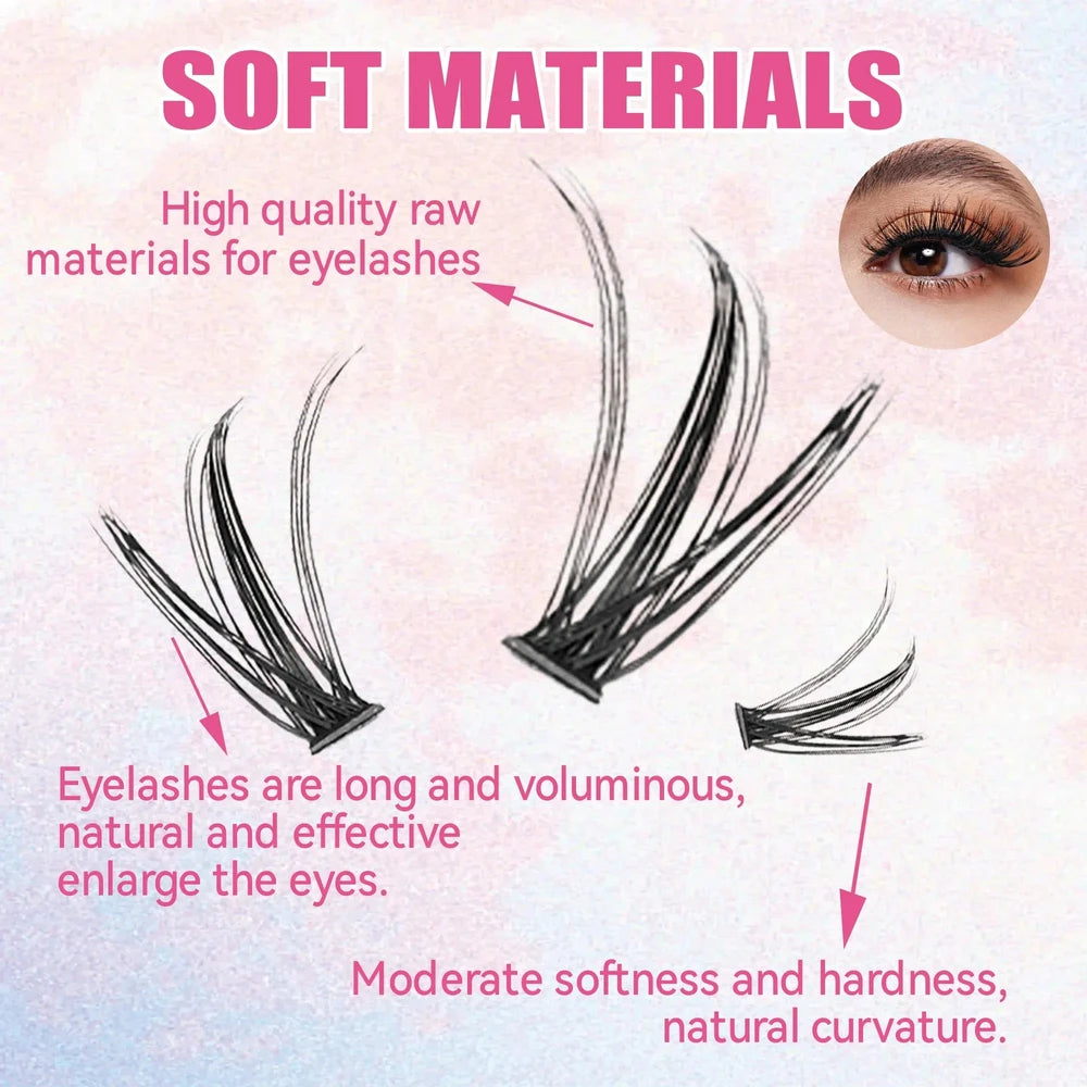 DIY Lash Extension Kit — 200 Clusters + Bond & Seal