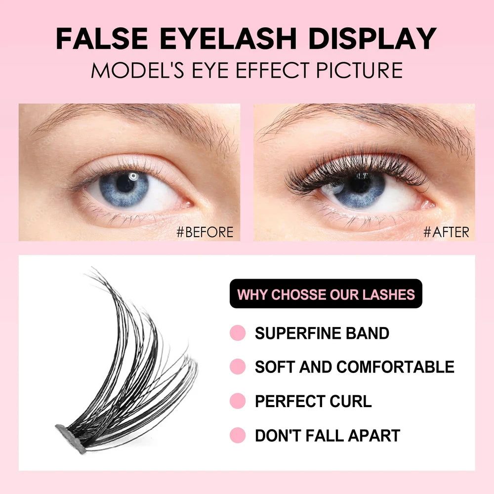 DIY Lash Extension Kit — 200 Clusters + Bond & Seal