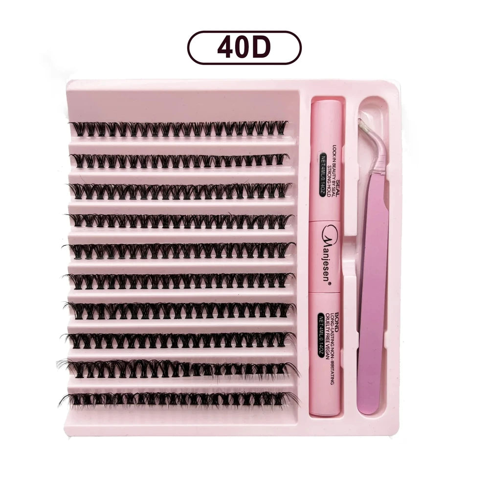 DIY Lash Extension Kit — 200 Clusters + Bond & Seal