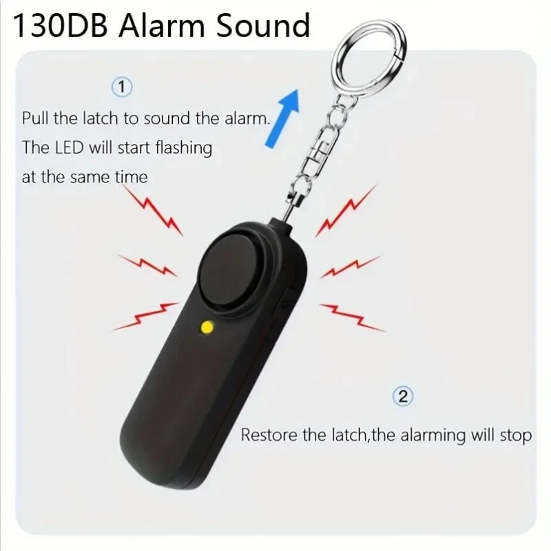 Mini Personal Safety Alarm — 130dB Panic Siren