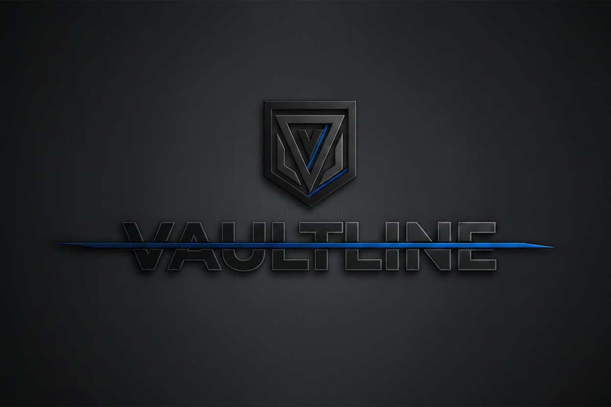 Vaultline Logo Blue Line